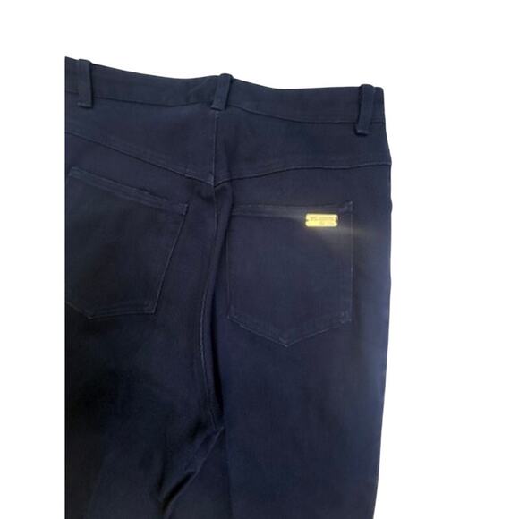 St. John Sport Signature Knit Jeans Navy Slim Leg Pants Size 8 - Picture 9 of 16